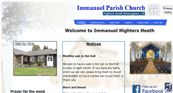 Desktop Screenshot of immanuelhightersheath.com